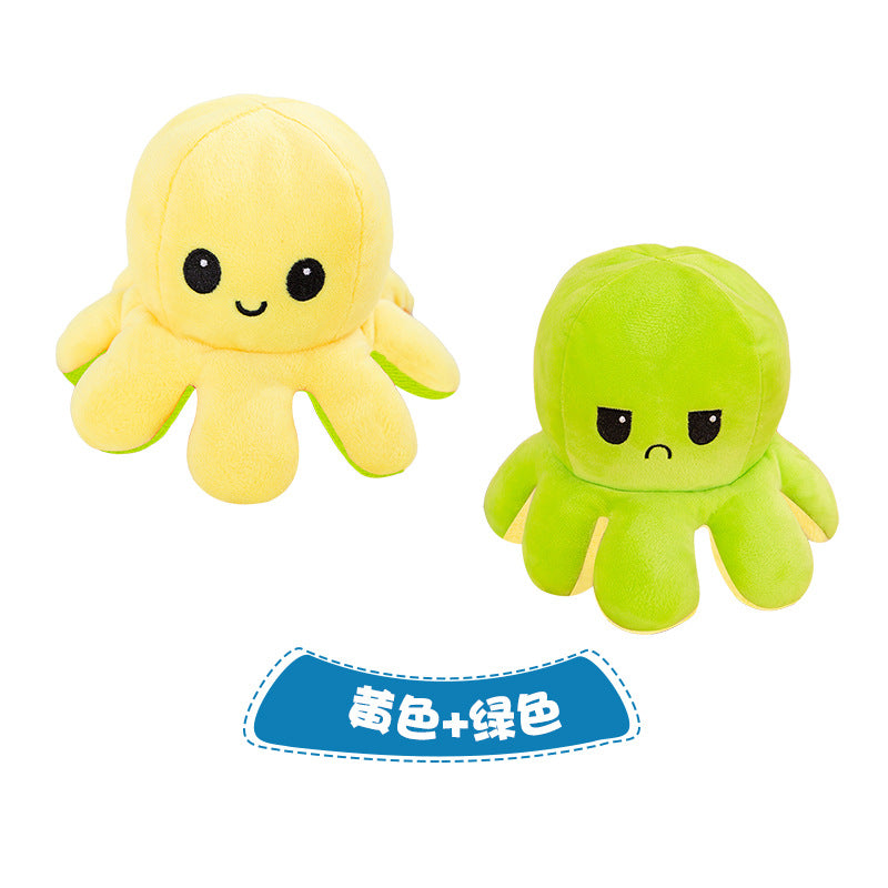 Flip octopus doll Flip octopus Octopus plush toy Double-sided flip doll Reversible octopus