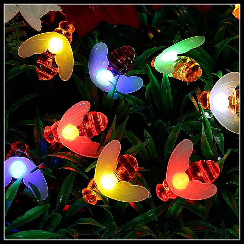 Solar bubble ball string lights led star lights cherry blossom outdoor garden decoration christmas lights solar string lights