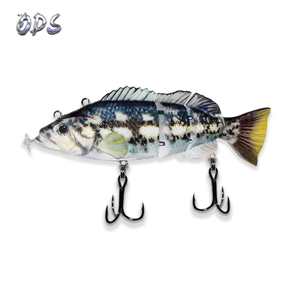 Rechargeable knotty fish green LED luminous simulation hard bait swimming bait propeller electric lure knotty fish