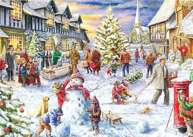 Cross-border hot sale Yamama Christmas jigsaw puzzle 1000 piece Christmas jigsaw puzzle jigsaw puzzle