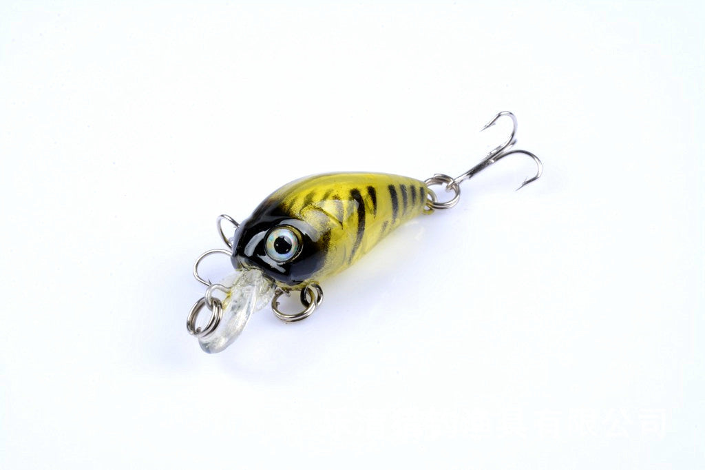 Luya bait mini rock little fat micro object 4.5CM/4G slow noise plastic fake bait bass and mandarin fish hard bait