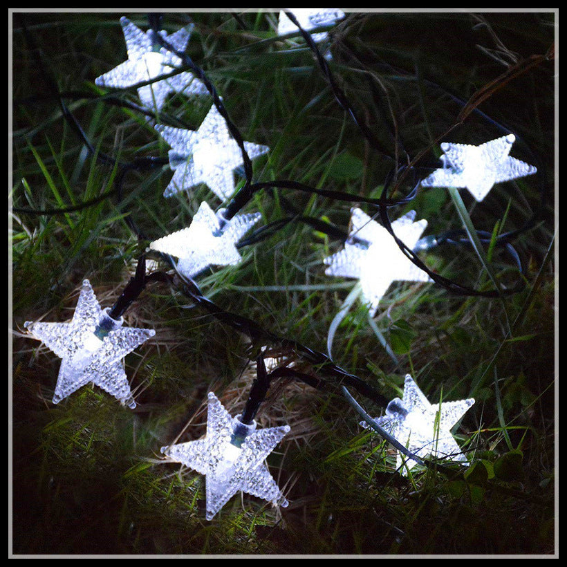 Solar bubble ball string lights led star lights cherry blossom outdoor garden decoration christmas lights solar string lights