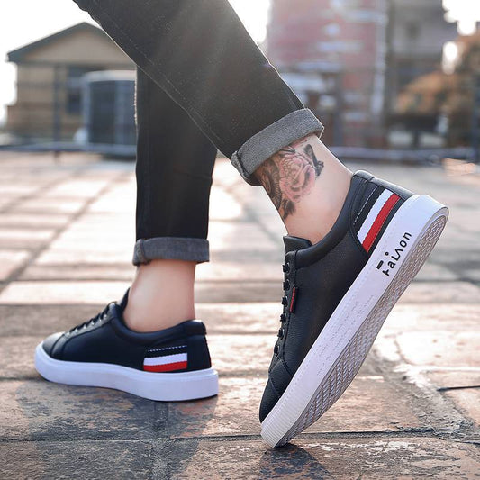 European and American white sneakers trendy shoes high quality breathable chic college style casual shoes