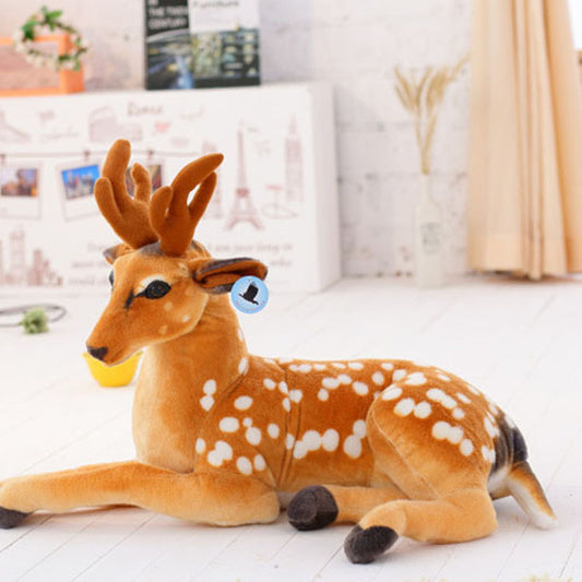 Plush toy sika deer doll, personalized home decoration doll, creative simulation sika deer doll