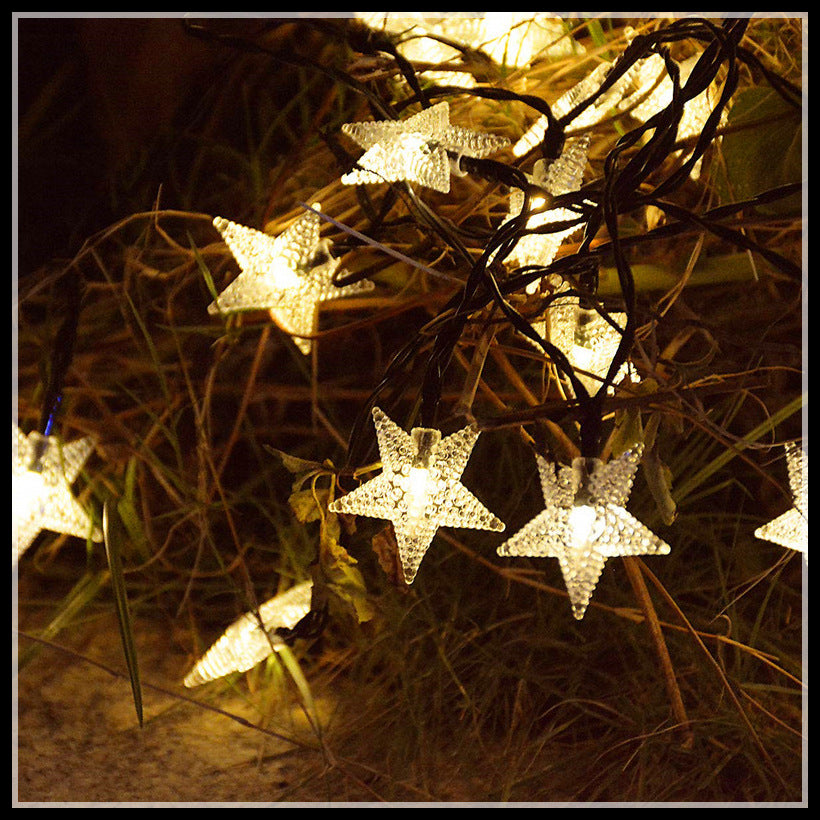 Solar bubble ball string lights led star lights cherry blossom outdoor garden decoration christmas lights solar string lights