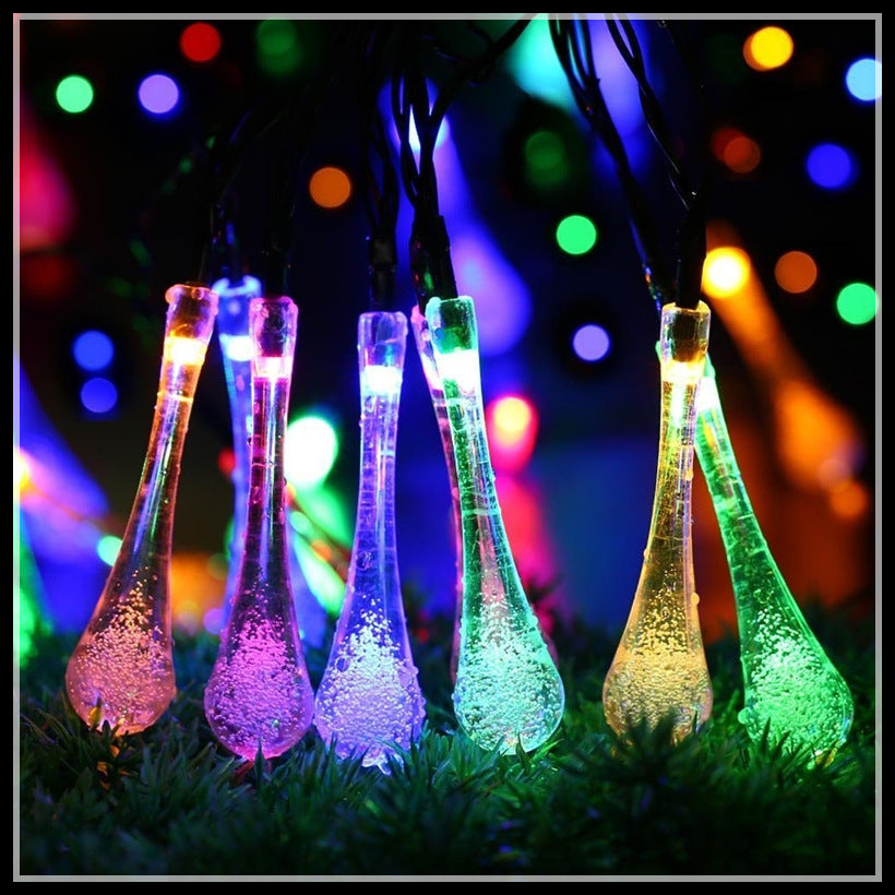 Solar bubble ball string lights led star lights cherry blossom outdoor garden decoration christmas lights solar string lights