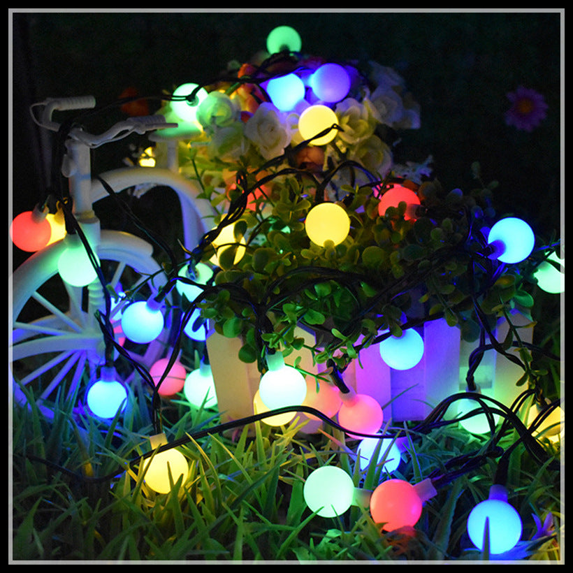 Solar bubble ball string lights led star lights cherry blossom outdoor garden decoration christmas lights solar string lights