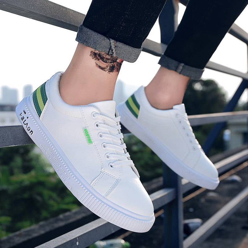 European and American white sneakers trendy shoes high quality breathable chic college style casual shoes