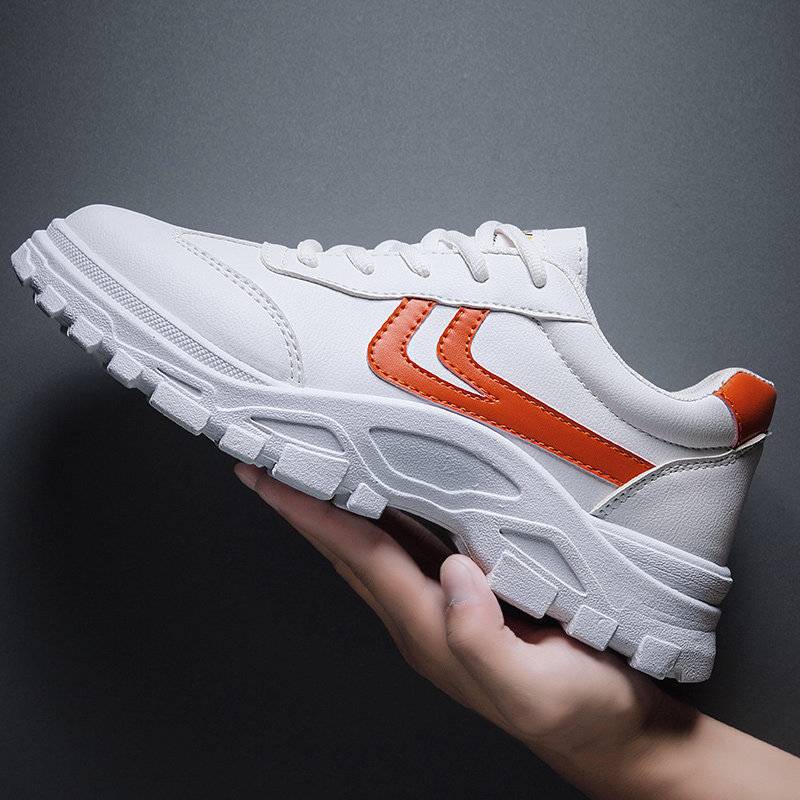 European and American white sneakers trendy shoes high quality breathable chic college style casual shoes