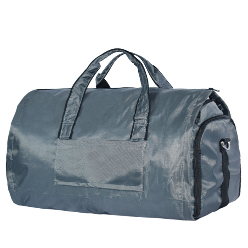 Solid color Oxford fabric suit storage bag foldable business travel suit travel bag