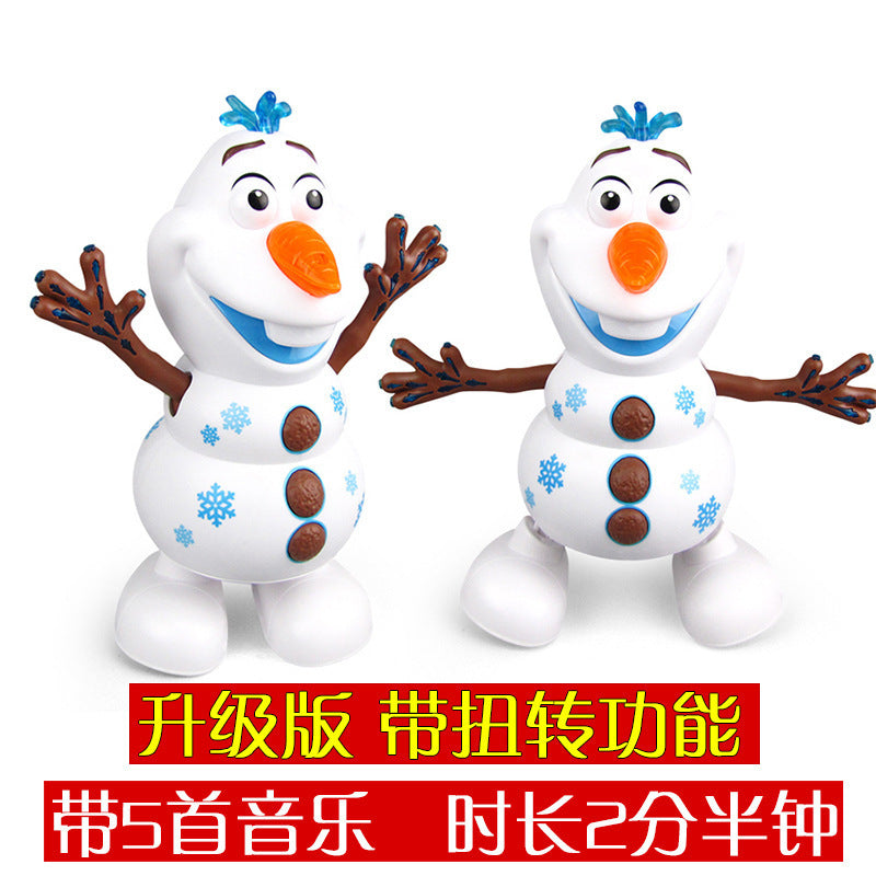 Upgraded version of Xuebao dancing robot Christmas Frozen 2 Snowman walking electric toy gift