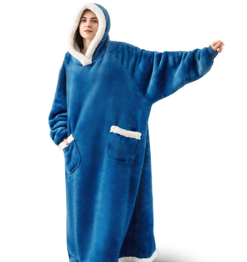 Blanket hooded pullover TV blanket pajamas sweater