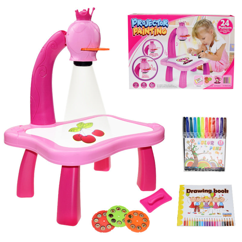 Children's intelligent projection painting toy writing drawing board