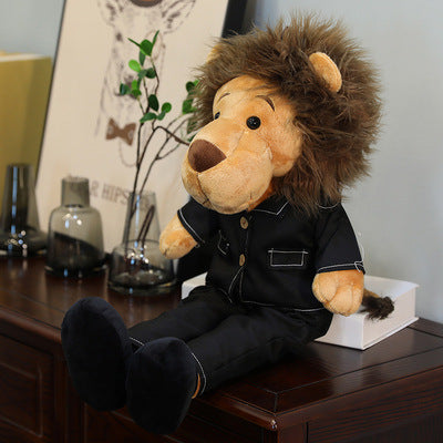 Cute long-legged lion plush toy Lee Minho Minomi lion doll bed with sleeping doll pillow doll