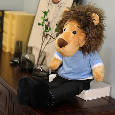 Cute long-legged lion plush toy Lee Minho Minomi lion doll bed with sleeping doll pillow doll