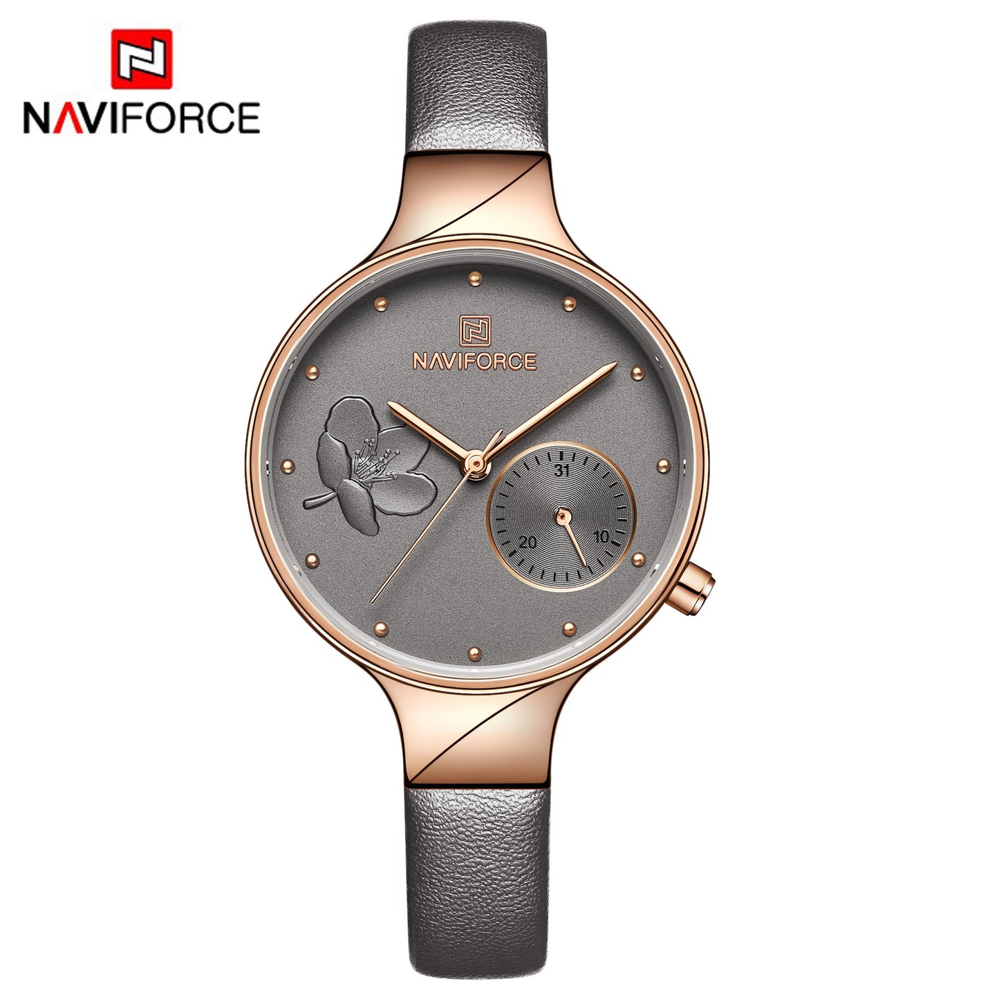 NAVIFORCE Women's Watch Student Simple Waterproof Calendar Quartz Watch Personality Watch