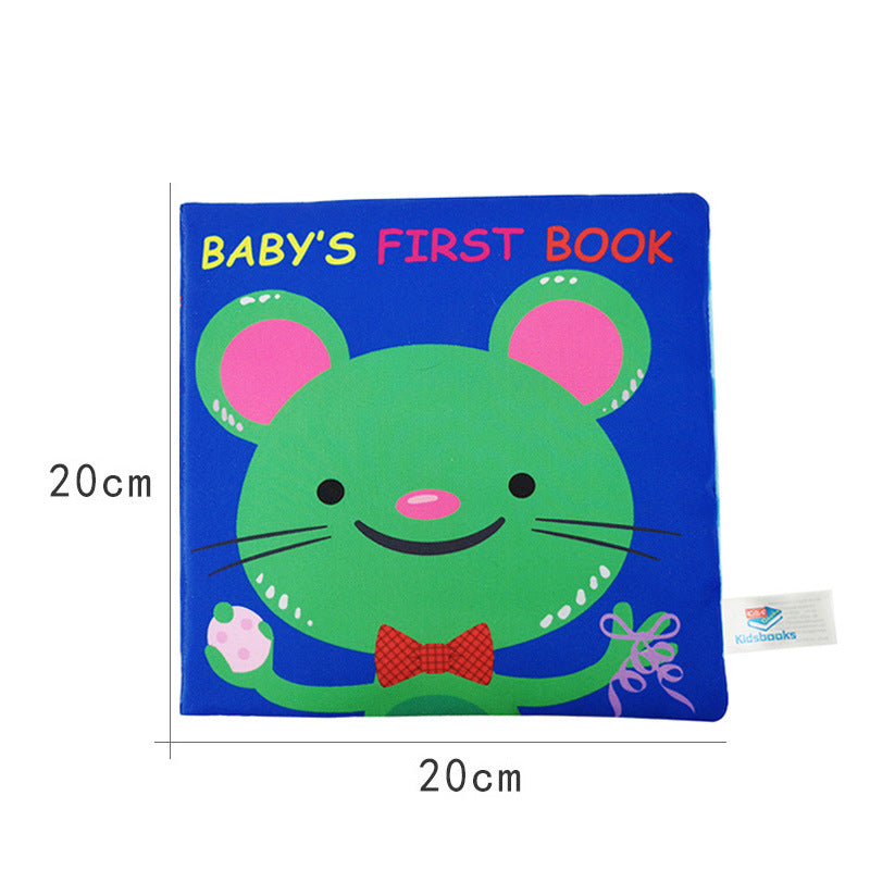 kidsbooks newborn tail cloth book baby toy book tear-proof baby cloth book ringing paper enlightenment book