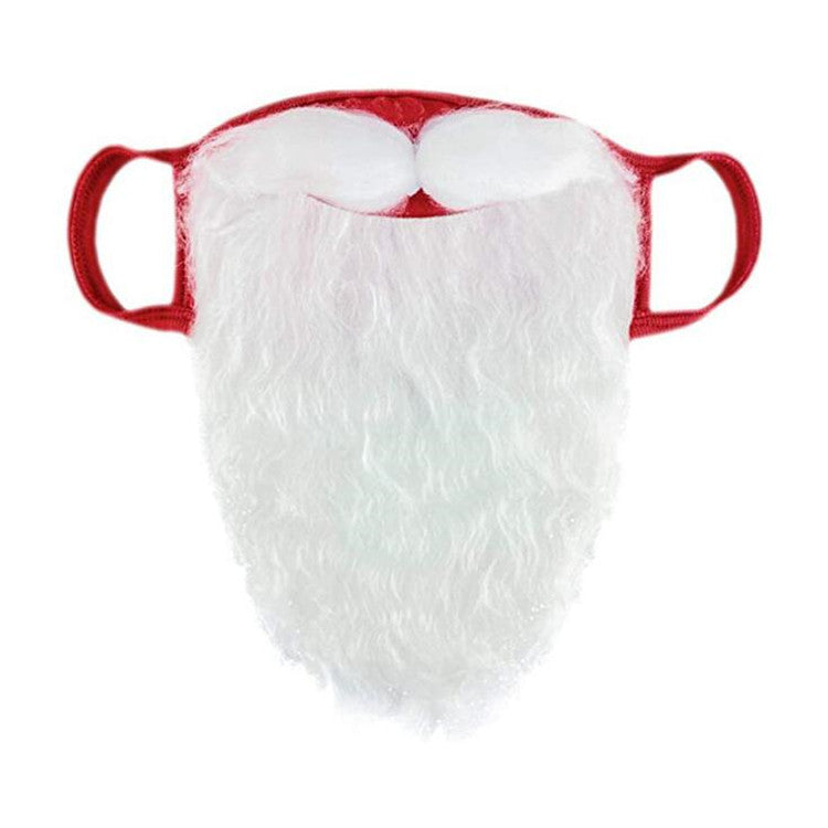 Christmas mask Santa Claus mask with beard red