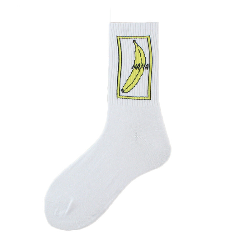 Sweat-absorbent and deodorant socks, cactus, flame banana