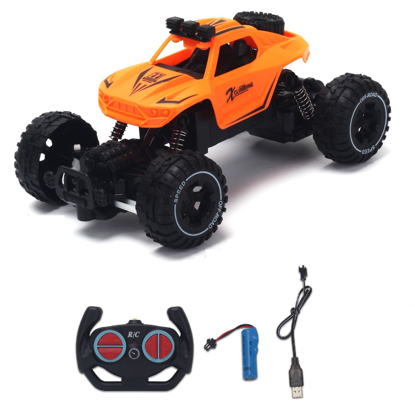 Cross-border 2.4G remote control car drift off-road vehicle alloy climbing truck charging high-speed racing model toy