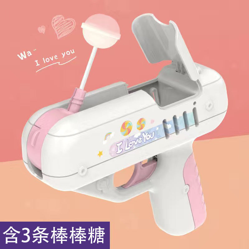 Candy gun lollipop toy gun net celebrity surprise candy gun toy vibrato pistol lollipop