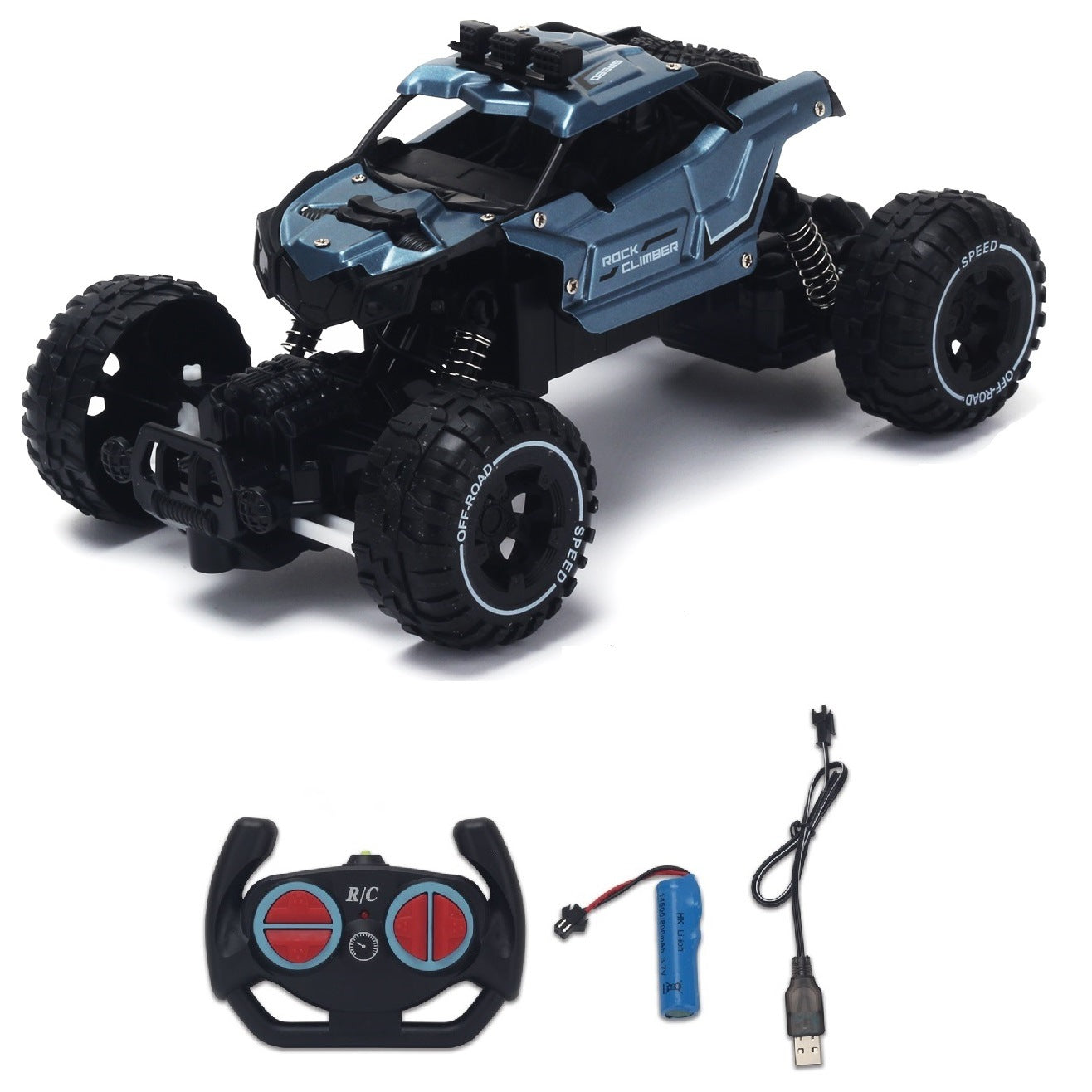 Cross-border 2.4G remote control car drift off-road vehicle alloy climbing truck charging high-speed racing model toy