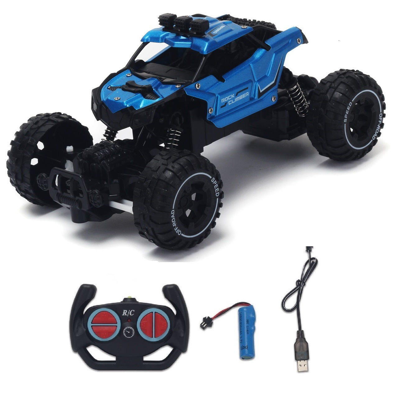 Cross-border 2.4G remote control car drift off-road vehicle alloy climbing truck charging high-speed racing model toy