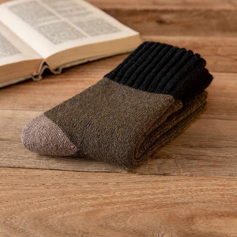 Men's winter plus velvet cotton men's wool stockings tube cotton socks