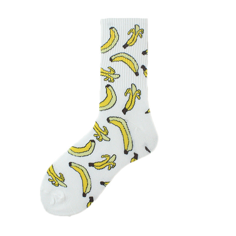 Sweat-absorbent and deodorant socks, cactus, flame banana