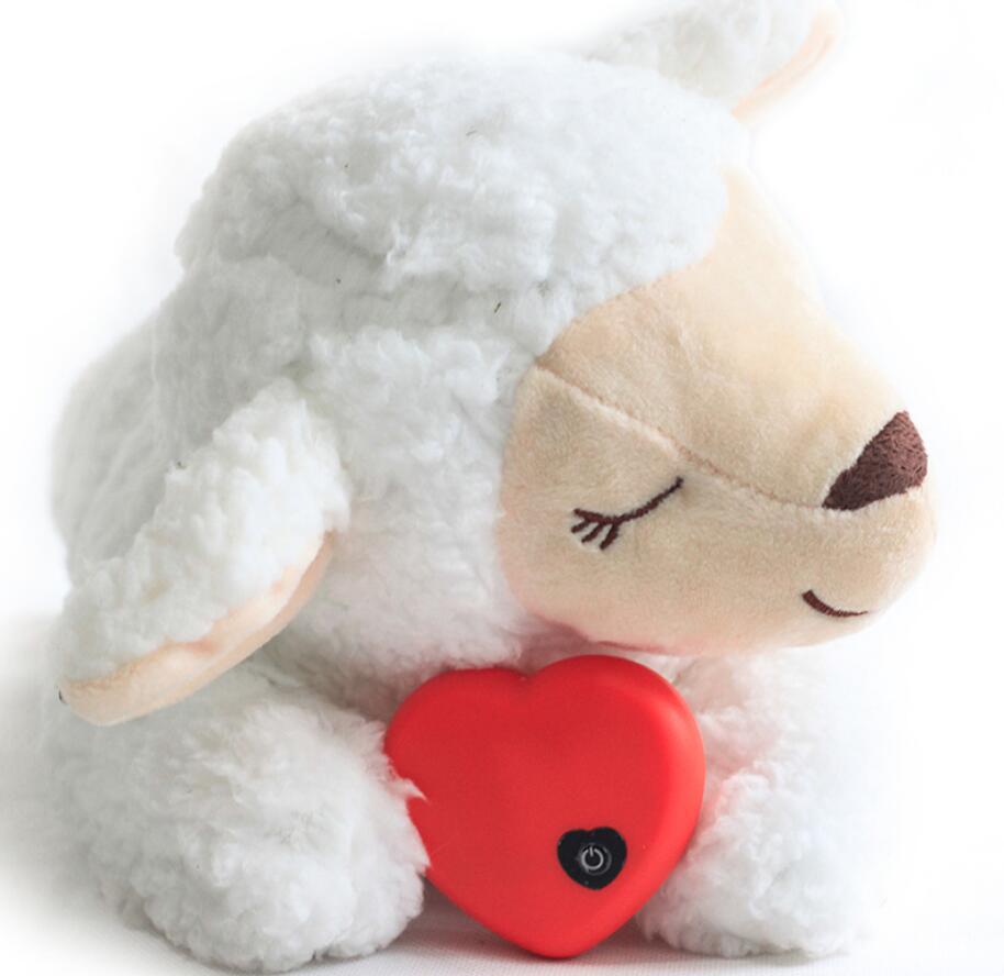 Pet plush heartbeat doll Anxiety companion toy Interactive toy