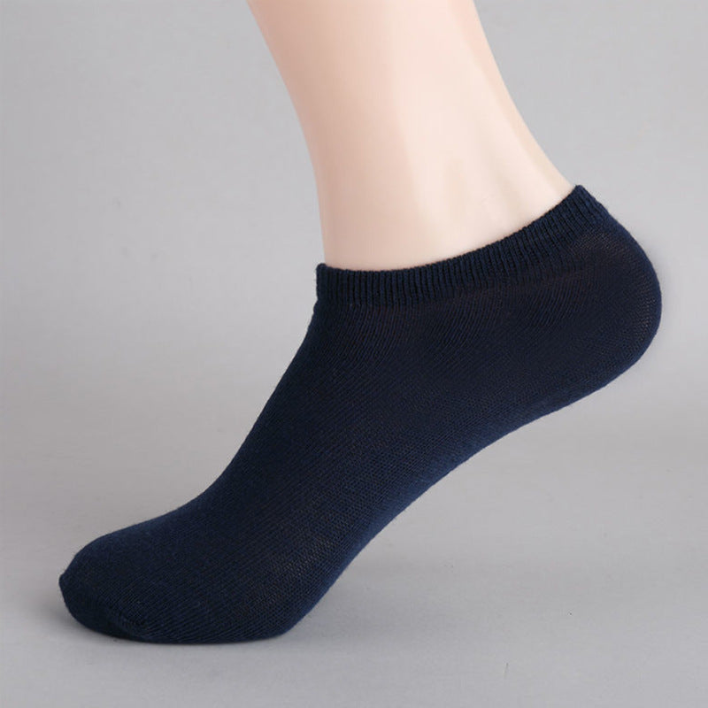 New boat socks men's socks sports sweat-absorbent short tube men and women solid color invisible socks