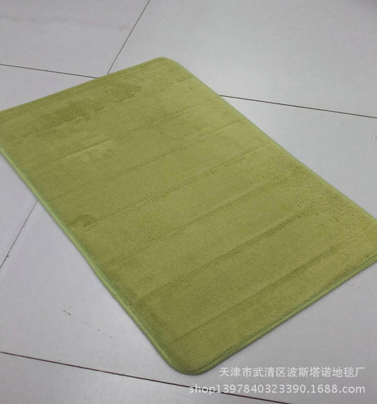 Thick coral fleece memory foam carpet floor mat bathroom kitchen absorbent non-slip foot mat