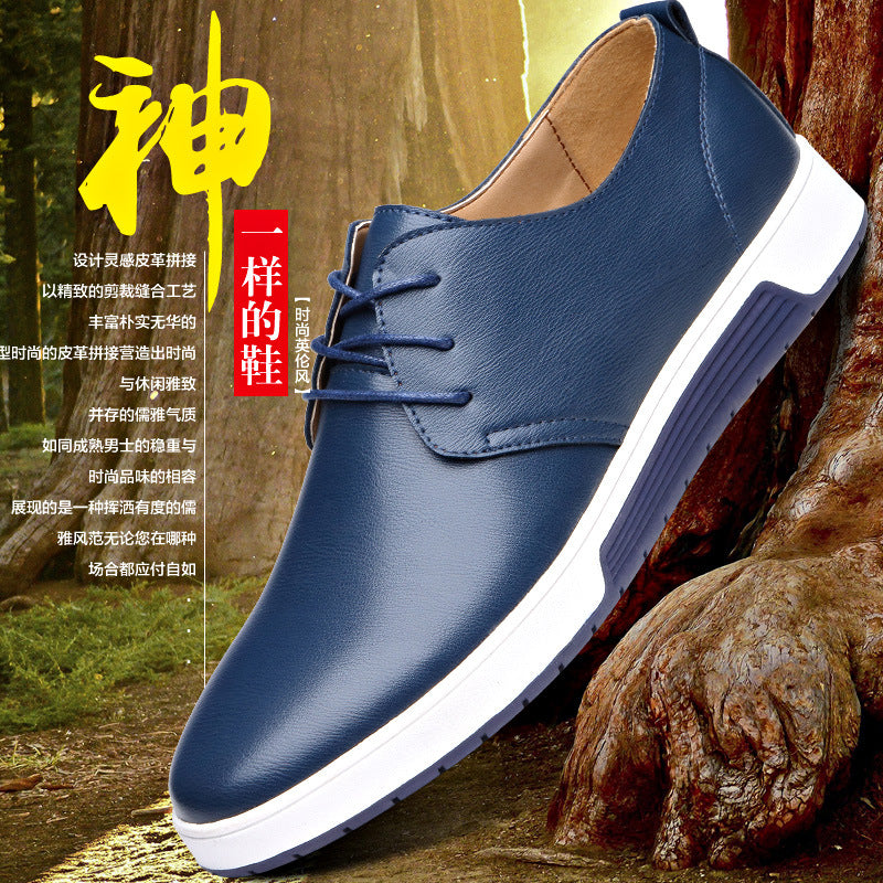 Casual men's shoes cross-border breathable men's leather shoes