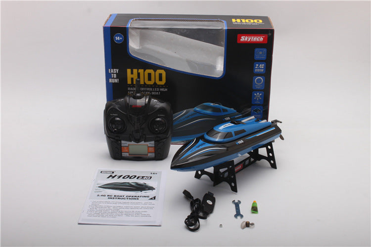 Tianke H100 blue remote control boat automatic overturning electric toy boat simulation model nautical toys