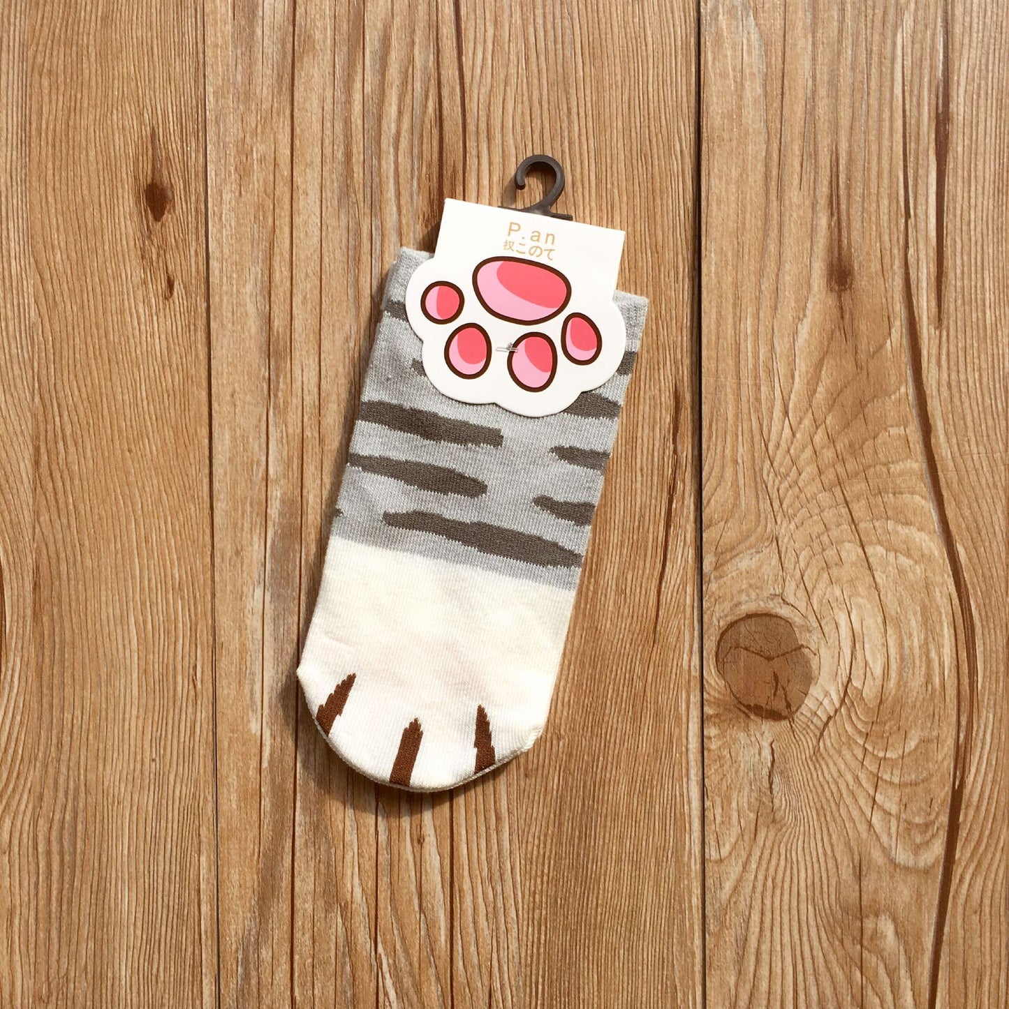 Cartoon cat claw boat socks cotton socks