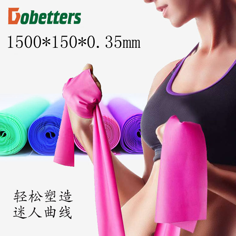 Eco-friendly and tasteless latex yoga elastic band Stretching tension sheet resistance band Pull rope Fitness tension belt