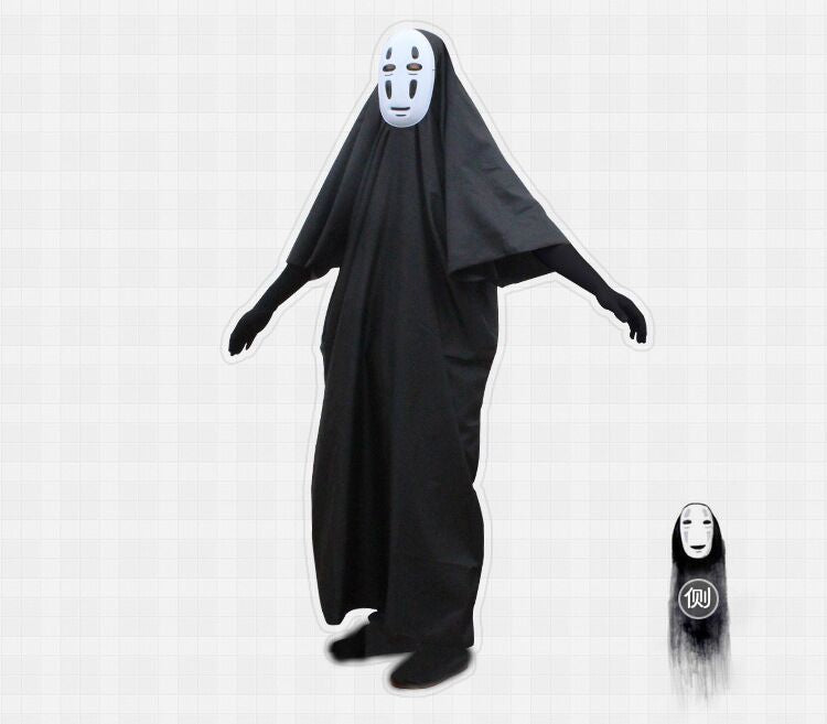 Cross-border Spirited Away Cosplay Costume Faceless Male Clothes Cosplay Costume Halloween Costume