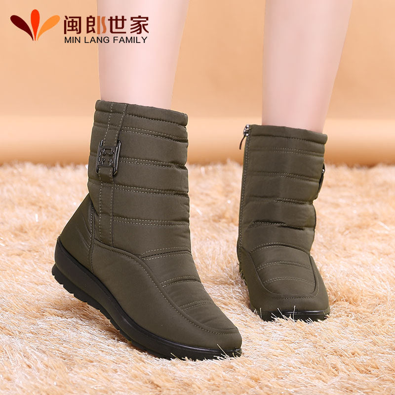 Ladies new waterproof warm snow boots