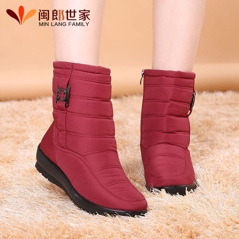 Ladies new waterproof warm snow boots