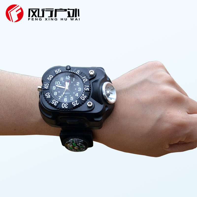 Wrist light hand-worn flashlight Q5 glare LED rechargeable night running watch light watch lighting night walking arm light