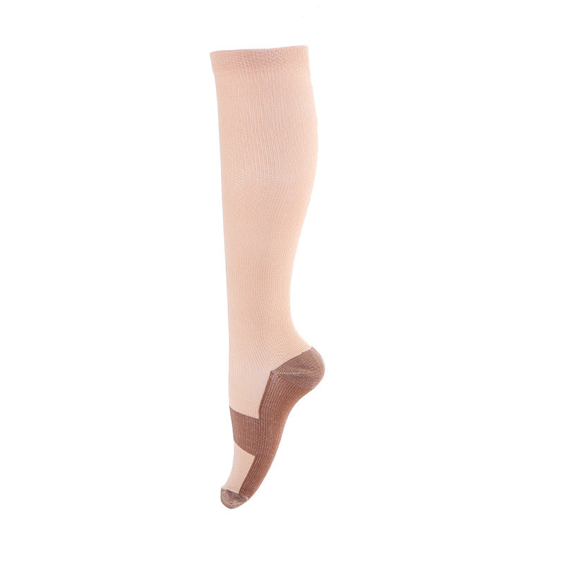 Copper Fiber Long Tube Compression Socks Nylon Nylon Compression Outdoor Sports Socks Compres Socks