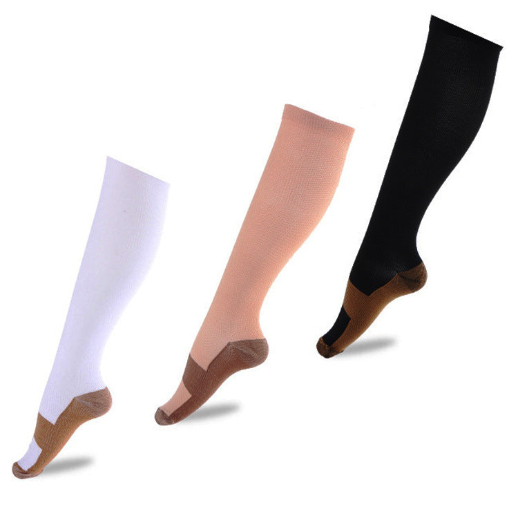 Copper Fiber Long Tube Compression Socks Nylon Nylon Compression Outdoor Sports Socks Compres Socks