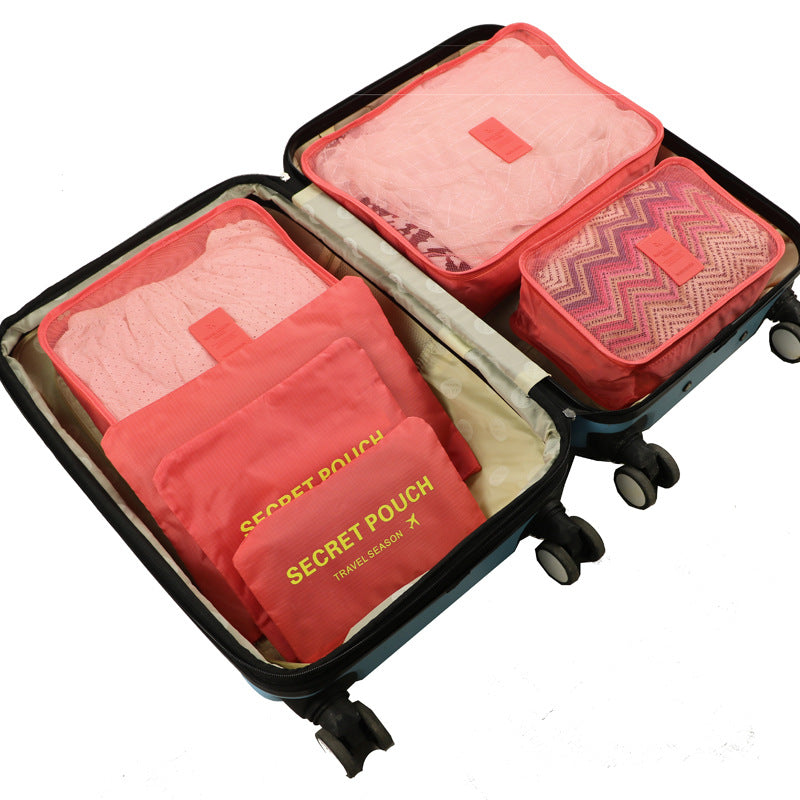 Large high-quality suits travel storage six-piece clothing finishing bag luggage bag