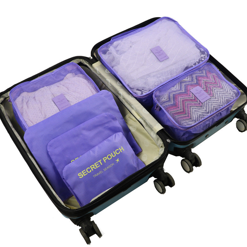 Large high-quality suits travel storage six-piece clothing finishing bag luggage bag