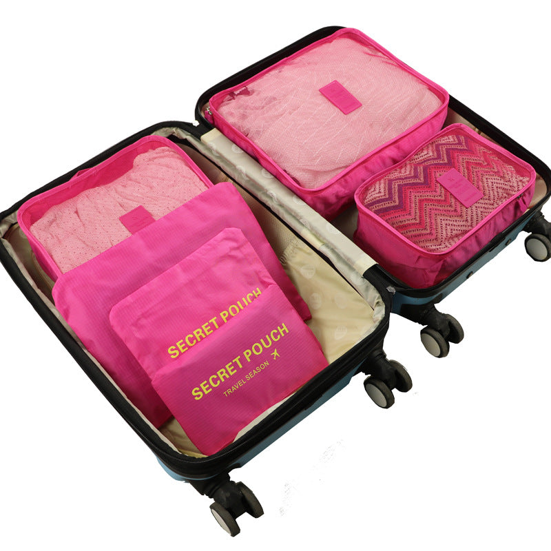 Large high-quality suits travel storage six-piece clothing finishing bag luggage bag