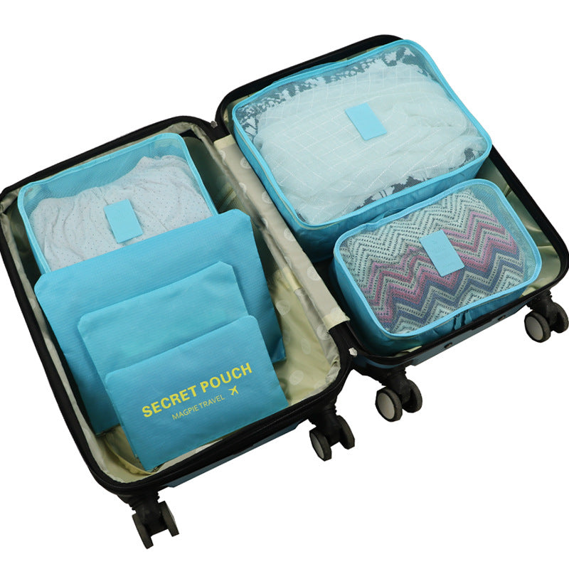 Large high-quality suits travel storage six-piece clothing finishing bag luggage bag