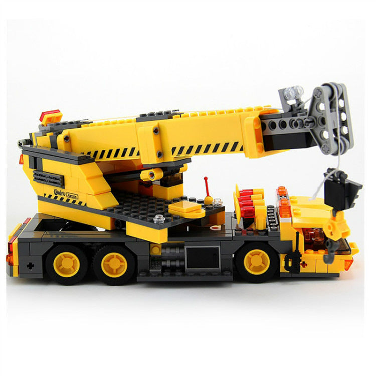 Kaizhi Construction Engineering Series Crane Children's Puzzle Assembling Plastic Building Blocks Boy Toy