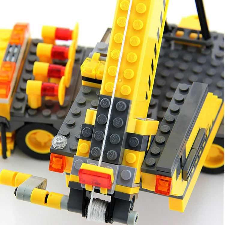 Kaizhi Construction Engineering Series Crane Children's Puzzle Assembling Plastic Building Blocks Boy Toy