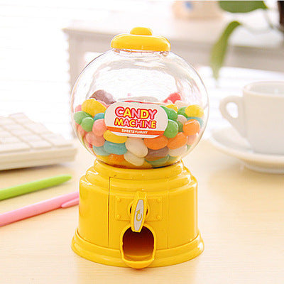 Cute Mini Bubble Gum Ball Candy Dispenser Machine Coin Box Kids Toy