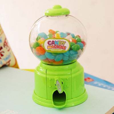 Cute Mini Bubble Gum Ball Candy Dispenser Machine Coin Box Kids Toy